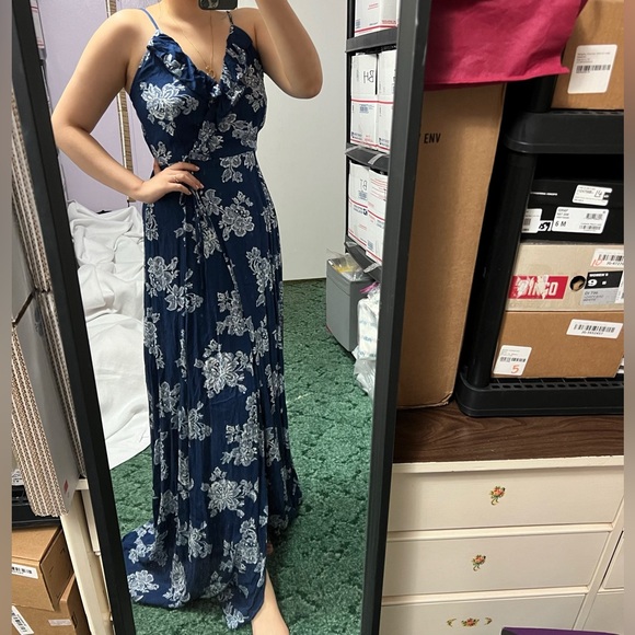 rokoko floral faux wrap dress - Picture 2 of 9